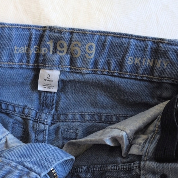 babyGap 1969 skinny fit blue denim jeans 2T toddler boys - Picture 7 of 9
